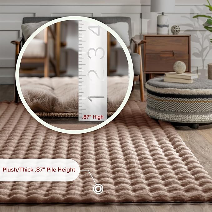 nuLOOM Jeni Checkered 2'6" x 10' Machine Washable Runner Rug for Living Room Bedroom Dining Room Entryway Hallway Kitchen, Taupe-Ruum Studio Home