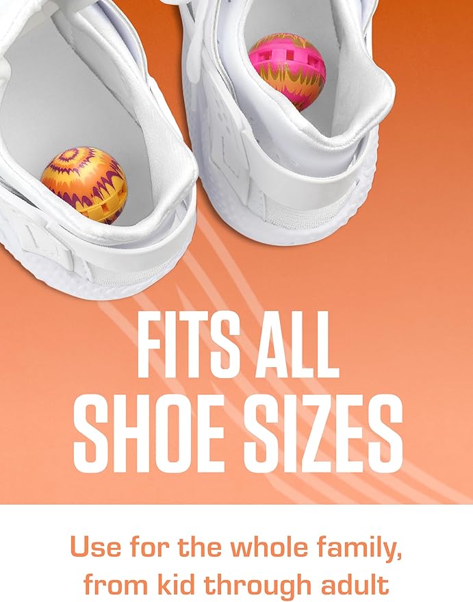 Sneaker Balls Odor-Fighting Shoe Fresheners, Eliminates Unpleasant Smells, Perfect For Sneakers, Gym Bags, Gear Bags, Drawers, Lockers, And More!, Fireside X-Mas, 6 Pack-Ruum Studio Home