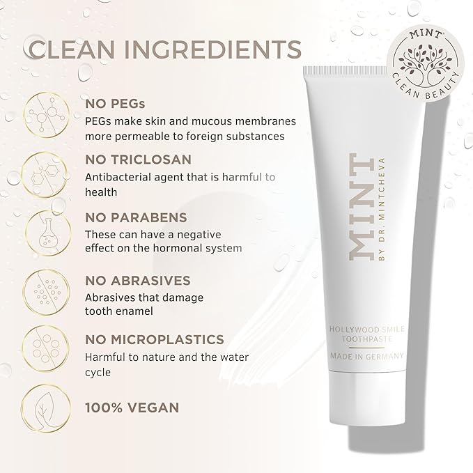 Mint Day & Night Toothpaste Set (2X 85ml) – with & Without Fluoride – MPT1 Ultra Polish Technology with Perlite – Natural Whitening, Gentle Low Abrasion, Vegan, Microplastic-Free, Mor-Ruum Studio Home