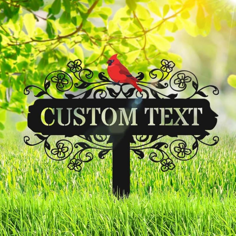 Personalized Metal Garden Signs, Custom Name Yard Stake Sign for House Outdoor Outside Decorative, Lawn Patio Decorations Gardening Enthusiasts Grandmothers Gift-Ruum Studio Home