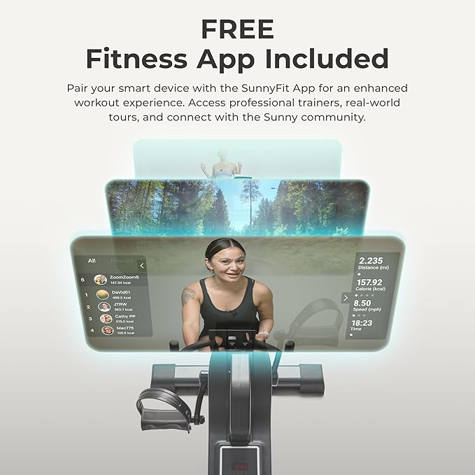 Sunny Health & Fitness Dual Function Under Desk Pedal Exerciser, Portable Indoor Cardio Mini Bike at Home, Arm/Leg Cycle for Seniors, Optional Magnetic, Motorized & Free SunnyFit App Bluetooth Connect-Ruum Studio Home