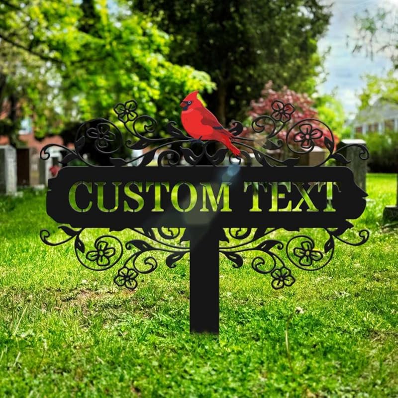 Personalized Metal Garden Signs, Custom Name Yard Stake Sign for House Outdoor Outside Decorative, Lawn Patio Decorations Gardening Enthusiasts Grandmothers Gift-Ruum Studio Home