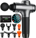 RAEMAO Massage Gun, Handheld Electric Deep Tissue Muscle Massager for Athletes for Pain Relief Attaching 8 Replacement Heads, Percussion Massager with 10 Speeds, Father's Day Gifts, Grey-Ruum Studio Home