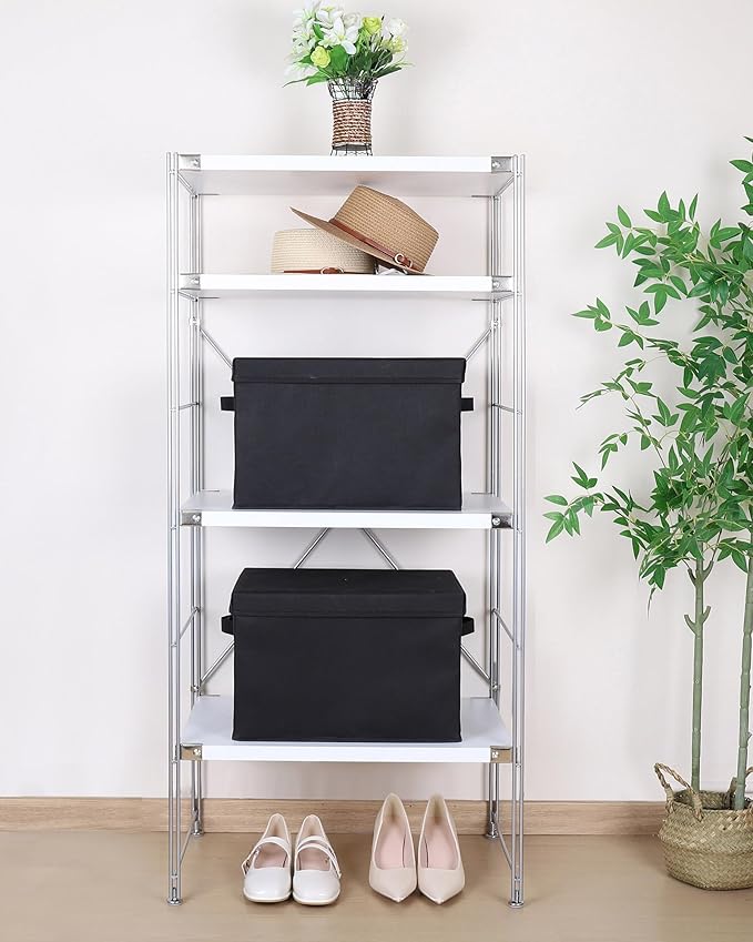 WUIKE Closet Storage Bins with Lids, Foldable Fabric Clothes Storage Bins for Organizing, Closet Organizer Boxes for Shelves, Black, Extra Large, 3-Pack-Ruum Studio Home