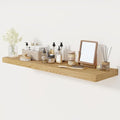 Floating Shelves 48 Inch Long, 12 Inch Deep Floating Shelves for Wall, 48 x 12 Large Wall Shelves for Home Storage & Display, 2" Thicked Floating Shelf for Bedroom, Living Room, Oak Color, 1 Pack-Ruum Studio Home
