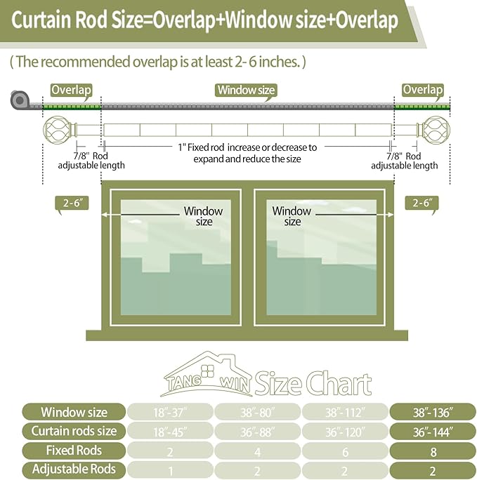 Silver Adjustable Curtain Rods for Windows:72-144" Farmhouse Heavy Duty Long Curtain Rod for Bedroom Living Room,Boho Decorative Rustic Drapery Rods with Vintage Coastal Finials,Antique Silver-Ruum Studio Home