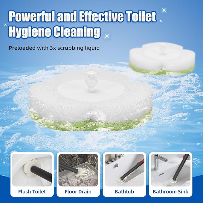 Toilet Bowl Cleaner Wand Refills,70 PCS Disposable Toilet Brush Heads Compatible with Wa.IE Jiemi and Most Wand,Disposable Wand Heads for Deep Cleaning-Ruum Studio Home