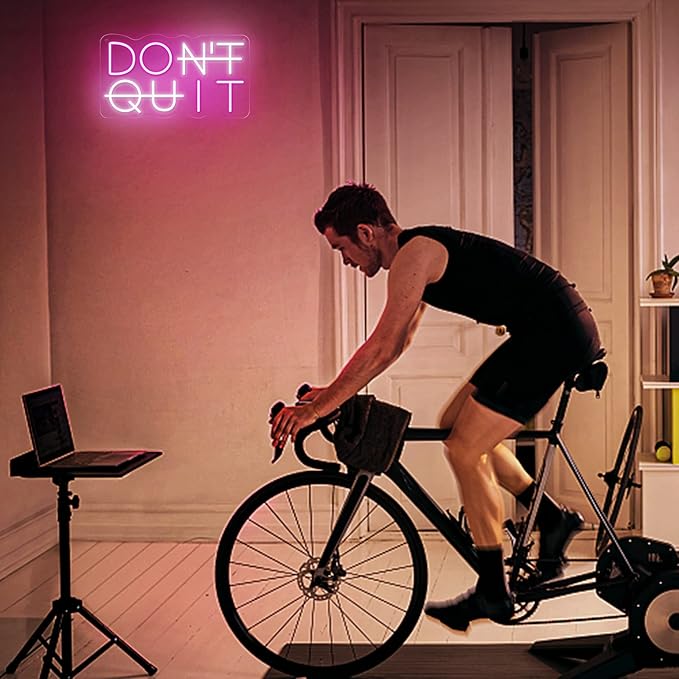 Don't Quit LED Neon Sign for Wall Decor, DO IT Neon Lights Party Decorations, USB Powered Switch Lighting Adjustable for Office, Gym, Man Cave, Gamer Room Decor-Ruum Studio Home