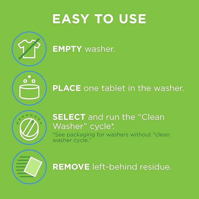 Affresh Washing Machine Cleaner, Cleans Front Load and Top Load Washers, Including HE, 3 Tablets-Ruum Studio Home