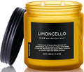M&SENSE Limocello Scented Candle - 11.6oz Natural Soy Wax Non Toxic 70-Hour Slow Burning 2-Wick Lemon Highly Scent for Home Decor, Summer Candle for Yoga Spa & Meditation & Relaxing Gift-Ruum Studio Home