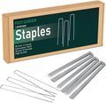 FEED GARDEN 12 Inch 100 Pack Galvanized Landscape Staples 11 Gauge Anti-Rust Garden Stakes Landscaping Fabric SOD Pins Yard Stakes for Weed Barrier Fabric-Ruum Studio Home