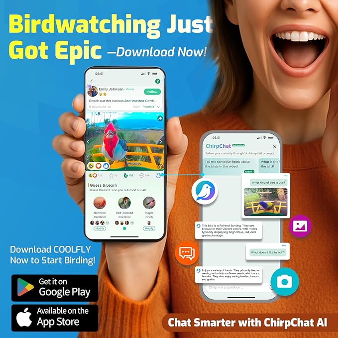 Smart Bird Feeder with Camera, Seamlessly Integrated Solar Panel Birdwatching Camera with SD Card, Lifetime Free AI Identify Bird Species&Auto Video Capture, House Warming Gifts with Greeting Card-Ruum Studio Home