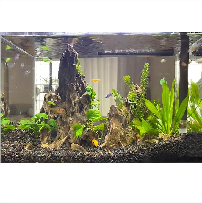 Dragon Rocks Aquarium Rock aquascaping Natural Stone Rocks Fish Tank Decor Rocks for Aquariums Landscaping Model Tank Decoration Aquarium Miniature -20Lb (2-8 inch)-Ruum Studio Home
