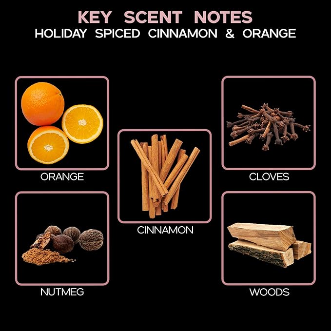 LOVSPA Reed Diffuser Set, Spiced Pomander Scented Oil Diffuser with Sticks, Home Fragrance Accessories for Bathroom Shelf Decor, Aroma Diffusers for Home or Office Desk, USA Made-Ruum Studio Home
