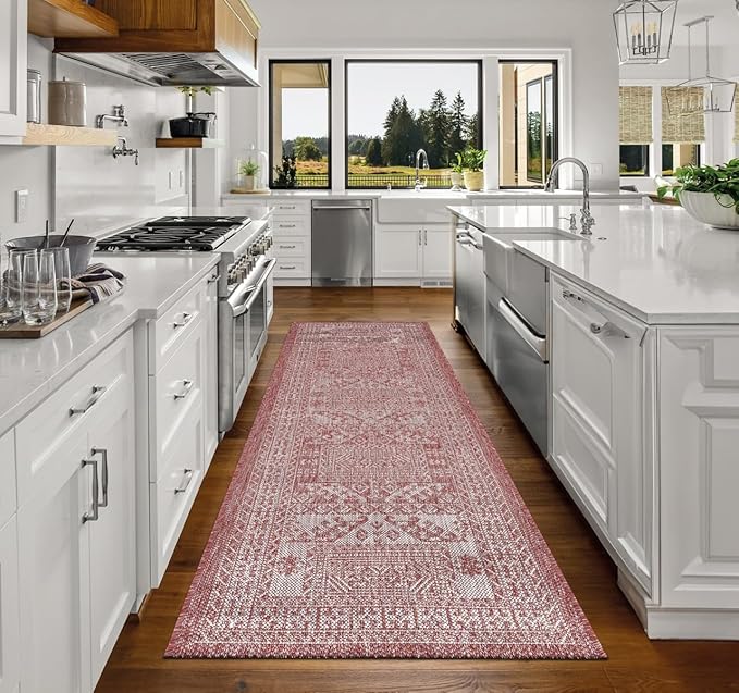 Keen Home Design Terrace Outdoor Runner Rug - 2x10 Washable Indoor/Outdoor Rug for Patio, Kitchen, Balcony, Beach, Garden, Deck and Porch, Size: 2'2"x9'11"-Ruum Studio Home