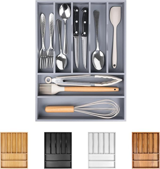 Kitchen Silverware Drawer Organizer and Storage Organizador Small De Cucharas y Tenedores Cubiertos Para Gavetas Cocina Para Gabinete Cajones Cocina Cajones Cocina Para Gabinete Hogar y Cocina Ofertas-Ruum Studio Home