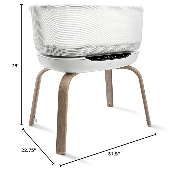 Graco SmartSense Soothing Baby Bassinet – Smart Newborn Bassinet Detects and Automatically Responds to Baby's Cries – for Newborn Babies to 6 Months-Ruum Studio Home