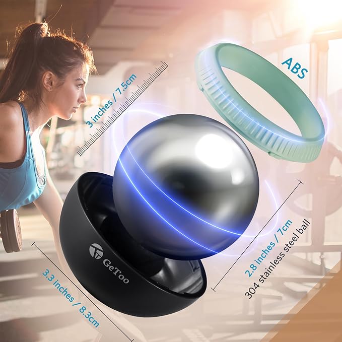 Cryosphere Cold Massage Roller Ball - 2.8 Inch Ice Massage Ball for Deep Tissue, 6 Hours Cold Therapy, Detachable Rolling Ball, Sage and Black-Ruum Studio Home