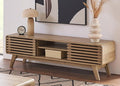 mopio Ensley TV Stand, Mid Century Modern for 55/60/65 inch TV, Farmhouse TV Stand, Entertainment Center with Storage, TV and Media Consol for Living Room (Oak, 59")-Ruum Studio Home