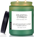 M&SENSE Celestial Cypress - Cedar & Spice Soy Jar Candles, Cedarwood Cardamom Large Winter Scented Candles 19.4oz 110 Hour Long Lasting Burn, Non Toxic Natural Warm Woody Scent Gifts for Men Women-Ruum Studio Home