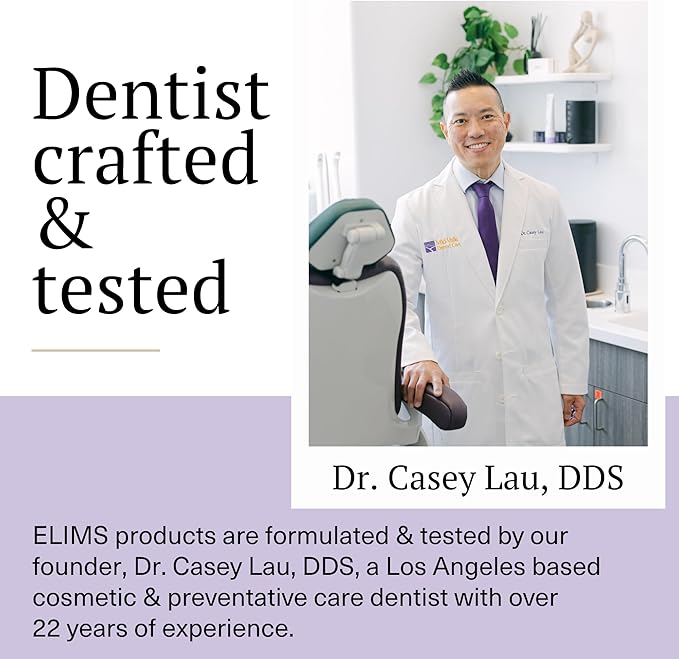 ELIMS Travel Size Nano Hydroxyapatite Toothpaste Fluoride Free - Xylitol Remineralizing Toothpaste for Whitening Sensitive Teeth - Orange Pineapple Mint Toothpaste for Adults & Kids 1oz-Ruum Studio Home