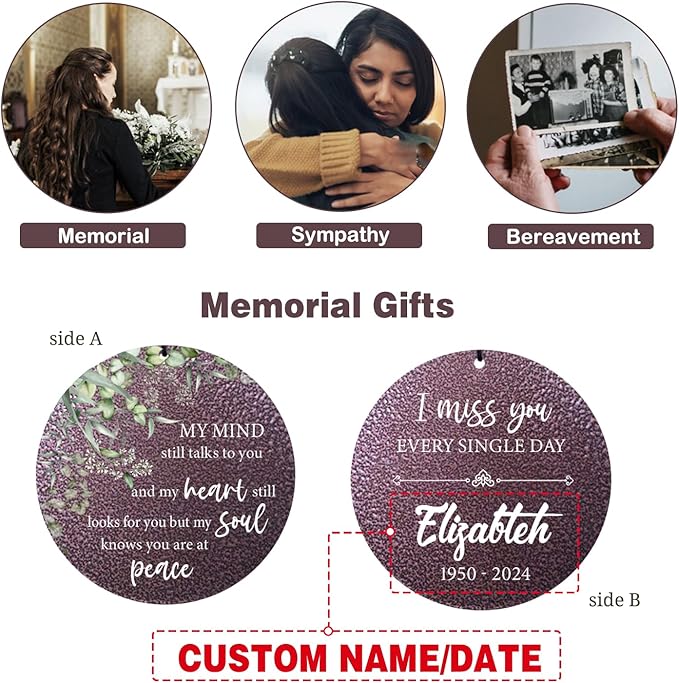 ASTARIN 36" Large Deep Tone Personalized Sympathy Wind Chimes, Memorial Wind Chime for Loss of Mother Father Loved One, Bereavement Gifts Decor Outdoor Patio Garden Graveyard-Ruum Studio Home