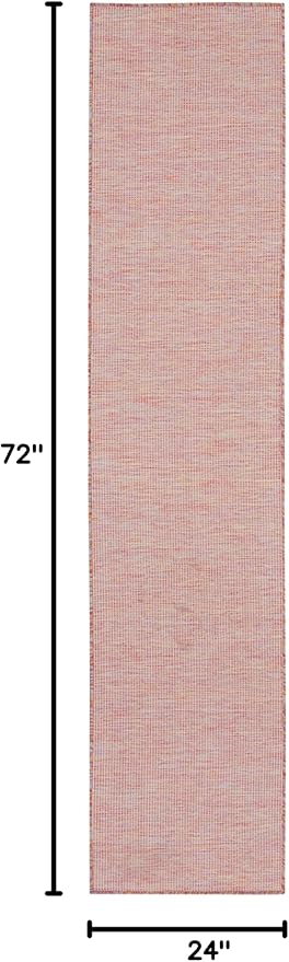 Nourison Home Positano Rainbow 2' x 6' Area Rug Easy Clean, Non Shedding, Bed Room, Living Room, Dining Room, Kitchen (6' Runner)-Ruum Studio Home