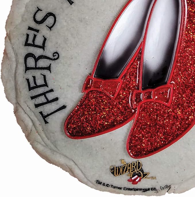 Spoontiques Ruby Slippers Stepping Stone - Wizard of Oz Decorative Garden Stone for Yard, Patio, Garden or Walkway - Outdoor or Indoor Home Decor-Ruum Studio Home