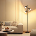 36W LED Tree Floor Lamp, Dimmable Tall Standing Lamp with Remote & Touch Control, 4 Color Temperatures Bright Floor Lamp, 3 Rotatable Light Modern Floor Lamps for Living Room Bedroom Office-Ruum Studio Home