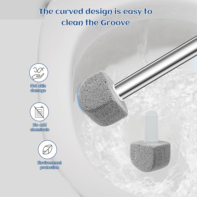 10 Packs Pumice Stone for Toilet Cleaning,Pumice Toilet Bowl Cleaning for Cleaning Toilet,Bathtubs,Kitchen Sink,Grill(Refill)-Ruum Studio Home
