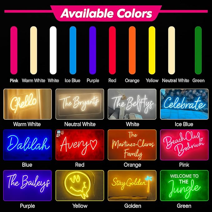 Custom UV Printed Logo Neon Sign - Personalized Business LED Name Light for Salon, Shop, Bar, Office, Nails, Beauty Studio Wall Decor Grand Opening-Ruum Studio Home