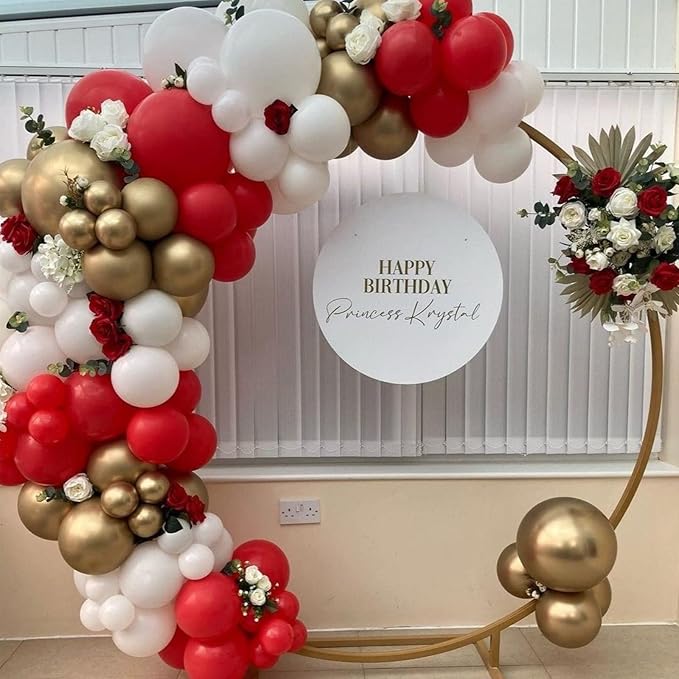 130pcs Red Balloons Different Sizes 18" 12" 10" 5" Party Latex Balloons for Valentine's Day Birthday Christmas Baby Shower Wedding Anniversary Party Decorations-Ruum Studio Home