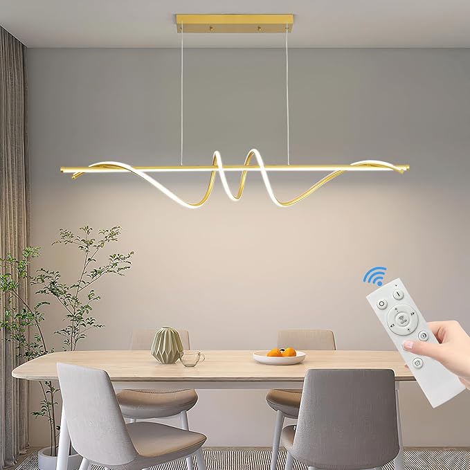 Modern Chandelier, Dimmable LED Pendant Light, Ring Chandelier for Living Room, Dining Room, Kitchen, Bedroom-Ruum Studio Home