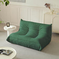 Luxury Sofa Couch Chair, Lazy Floor Seating, Fireside Bean Bag Chair, Ergonomic Tatami Sofa Lounger for Living Room, Bedroom, Office, Loveseat, Green-Ruum Studio Home