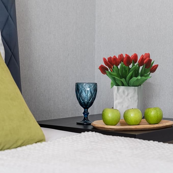 15pcs Artificial Tulips Flowers, Fake Tulips Real Touch, Faux Latex Bouquets, for Party Wedding Home Room Decoration (Red)-Ruum Studio Home