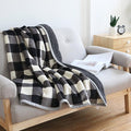 UKELER Buffalo Check/Plaid Throw Blanket 60''×50'' for Couch- Ultra Soft Plush Flannel Fleece Sherpa Throw Bed Throws for Kids and Adult-Ruum Studio Home