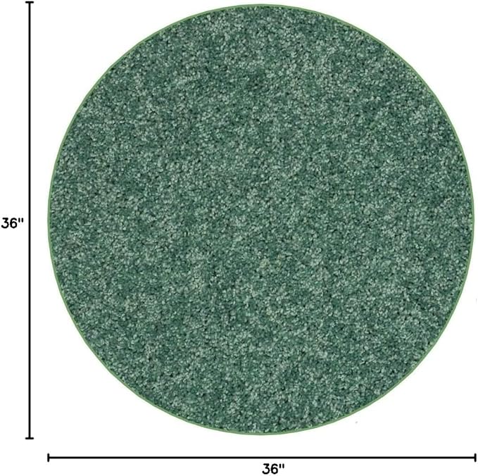 KOECKRITZ Soft and Colorful Kids Classroom Area Rugs (Passes Flammability Pill Test) Many Sizes and Bright Colors to Select from (3' Round, Froggy)-Ruum Studio Home