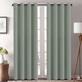 H.VERSAILTEX Thermal Insulated Blackout Window Panels Microfiber Formaldehyde-Free Kids Curtains for Holiday Season Home Decoration,Grommet Top,52 by 96 - Inch - Cyan - Set of 2-Ruum Studio Home