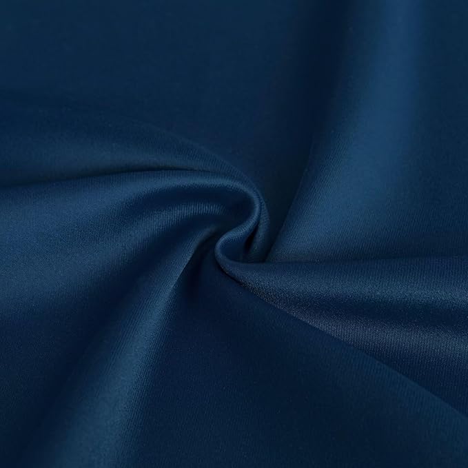 Blackout Curtains 84 Inch Length for Bedroom, Thermal Insulated Blackout Curtains 2 Panels Set, Solid Grommet Privacy Room Darkening Drapes for Living Room Windows(W52 x L84, Navy Blue)-Ruum Studio Home