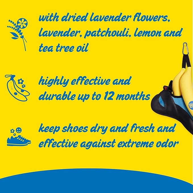Boot Bananas Original Shoe Deodorizer | Long-Lasting, Reusable Sports Shoe Deodorizer Odor Neutralizer & Air Purifier | Eco-Conscious | Lasts 6 to 12 Months | 1 Pair-Ruum Studio Home