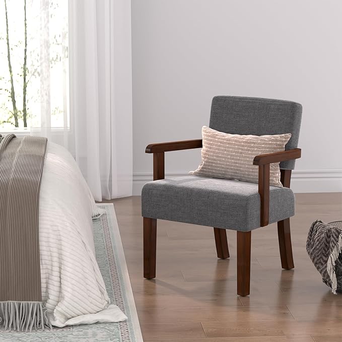 Oversize Accent Chair with Soft Seat and Armrests for Living, Dinning, Bedroom, Reading, Waiting Room-Ruum Studio Home