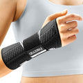 FREETOO Carpal Tunnel Wrist Brace Night Support Fit Right Hand for Work, Pain Relief Wrist Splint for Tendonitis, Arthritis, Sprain, Fit Women and Men, Wrist Immobilizer for Sleeping (XS, Black/Grey)-Ruum Studio Home