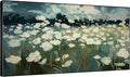 SIGNWIN 30"x60" Extra Large Framed Wall Art White Wildflower Field in Impressionist Style, Soft Floral Landscape for Home Living Room Bedroom Decor (Frame Assembly Required)-Ruum Studio Home