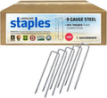 Sandbaggy 6 inch Landscape Sod Staples (9 Gauge Steel) ~ Great for Hard Soil - 20% Thicker Than Competition - Trusted by Farmers & Contractors Across USA (100 Staples)-Ruum Studio Home