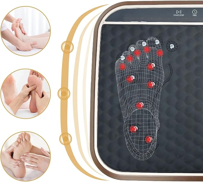 Vibration Plate Fitness Platform Whole Body Exercise Machine with 120 Speed Levels, Lymphatic Drainage, Fat Burning, and Weight Loss, Perfect for Women, Men, and Home Gym Exercise-Ruum Studio Home