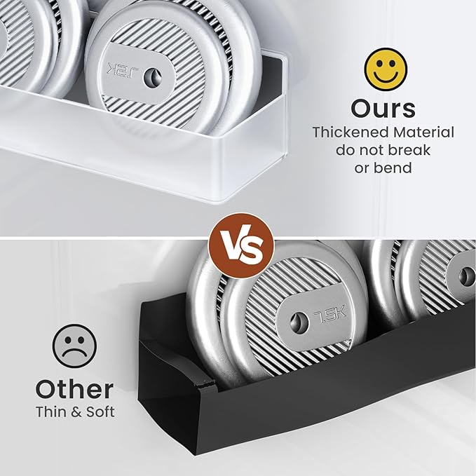 Magnetic Spice Rack for Refrigerator, Kitchen Organizer and Storage Shelf, Clear(4 Pack)-Ruum Studio Home