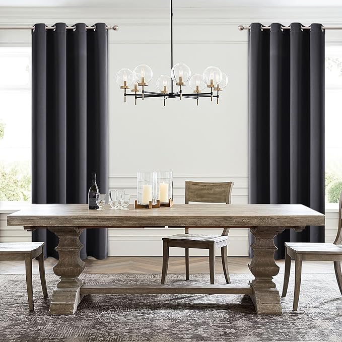 ChrisDowa Custom Blackout Curtain for Bedroom and Living Room. Thermal Insulated Room Darkening Curtain 1 Panel (Custom Size and Color)-Ruum Studio Home
