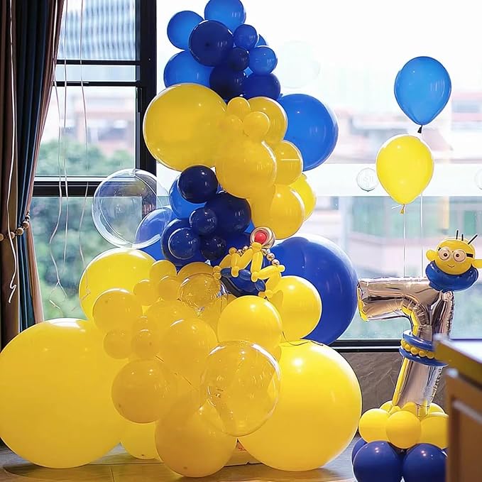 130pcs Mustard Yellow Balloons Different Sizes 18" 12" 10" 5" Lemon Yellow Latex Balloon Garland Arch Kit for Birthday Baby Shower Graduation Wedding Gender Reveal Party Decorations-Ruum Studio Home