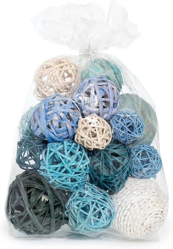 ANDALUCA Decorative Balls Bag Bowl Filler Home Decor (Turqouise Blue)-Ruum Studio Home