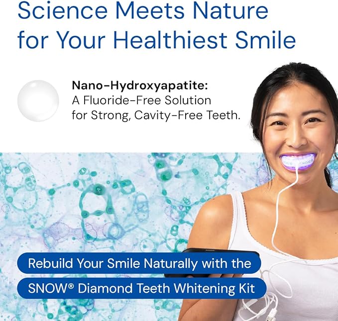 Snow Teeth Whitening Kit - Snow Teeth Whitening Serum and LED Mouthpiece Whitener, Formulated with Hydroxyapatite, Good for 6 Months - Wireless Kit with 3 Wands-Ruum Studio Home